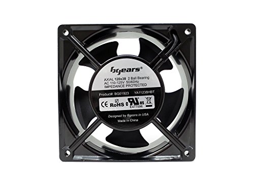 Bgears B-Blaster-Ac 120X38Mm Ac 100-125V High Speed Extreme Airflow Cast Aluminum 2 Ball Bearing Fan #TOP2