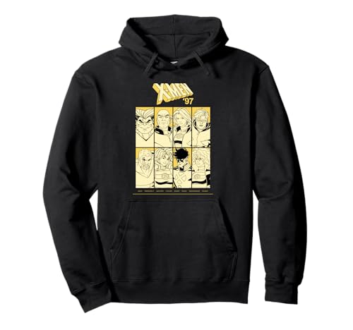 Image of Marvel Studios X-Men '97 Season 2 X-Corp Team Poster Grid Pullover Hoodie