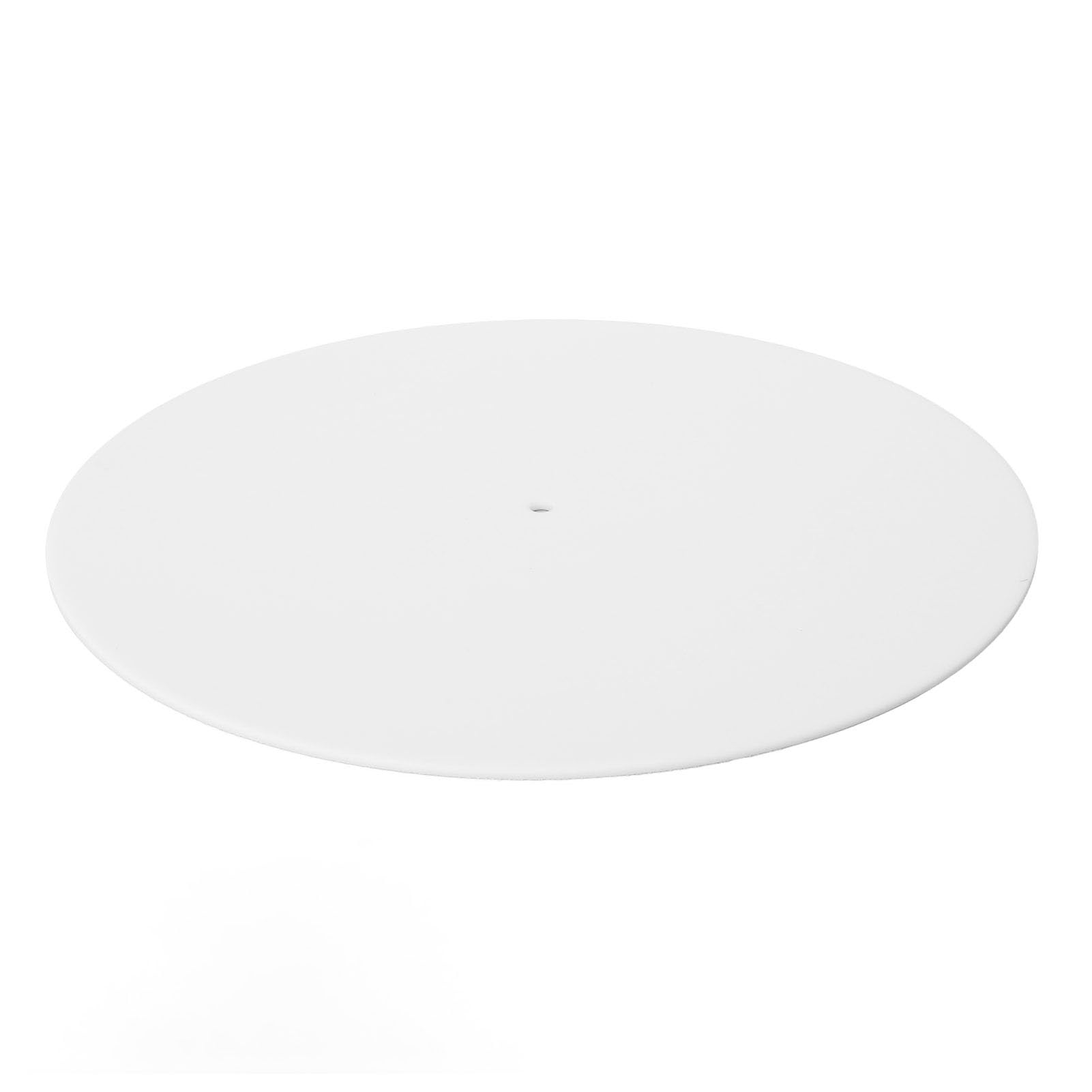 Tappetino per Giradischi, Moderno Tappetino per Giradischi in Acrilico Dal Suono Chiaro per Giradischi da 12 Pollici (WHITE)