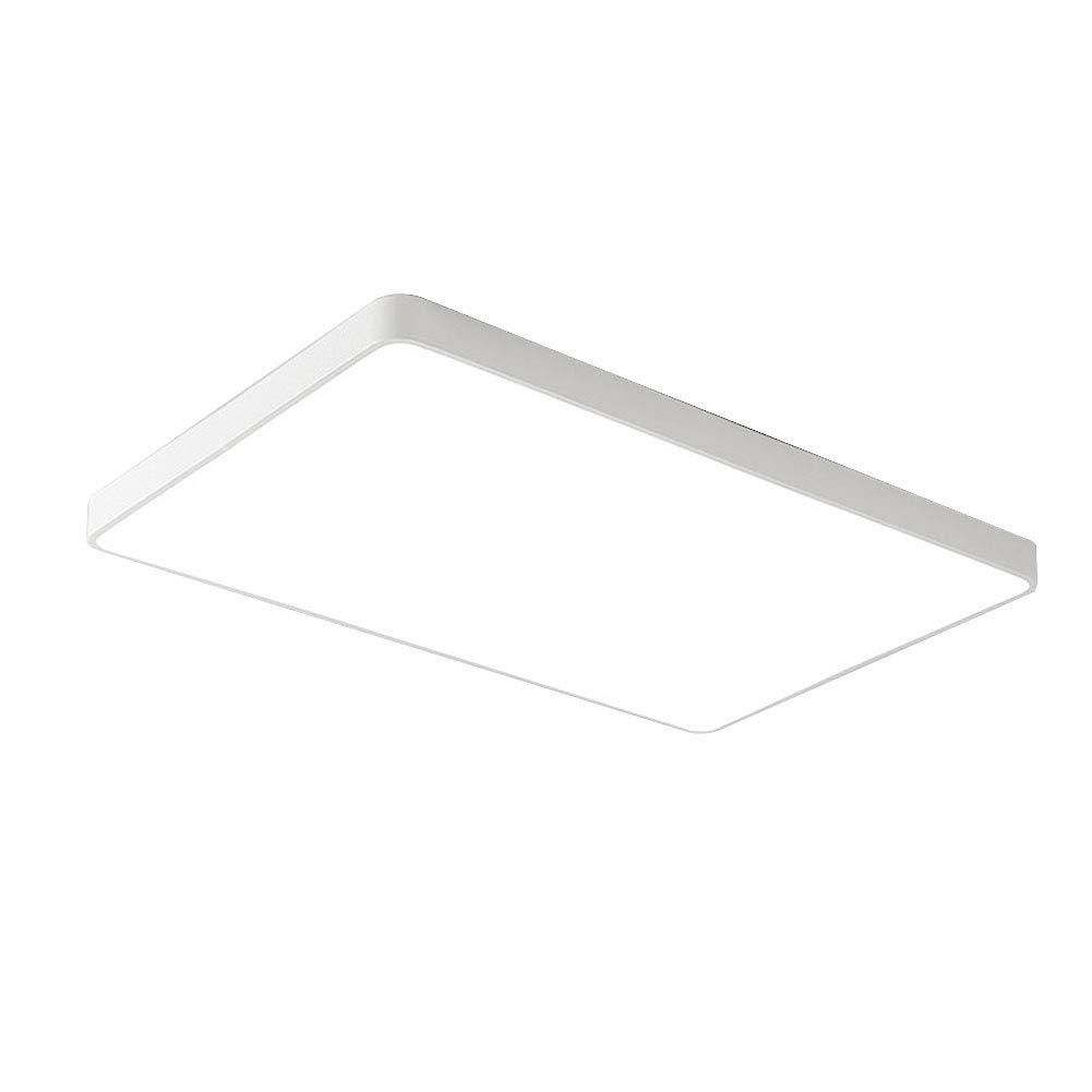 LED Ceiling Light, Modern LED Ceiling Light Panel LED dimmable Panel Ceiling lamp Remote Control for Living Room BedroomKitchen Hallway Balcony Embedded, White, 60x40cm RC Dimmable