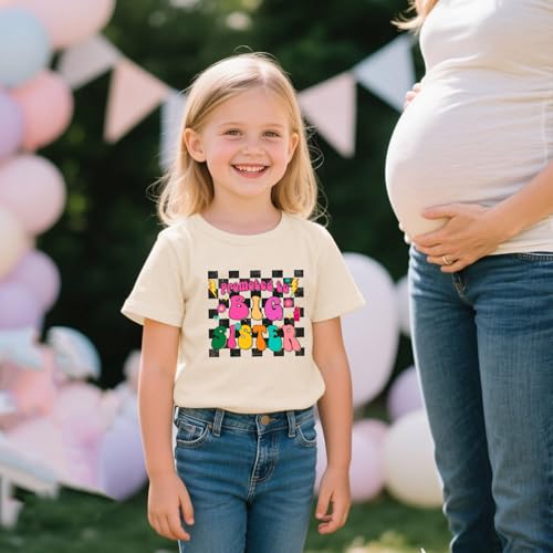 Image of Toddler Girl Big Sister Shirt Pregnancy Announcement T-Shirts Cotton Short Sleeve Tees 2-10 Years