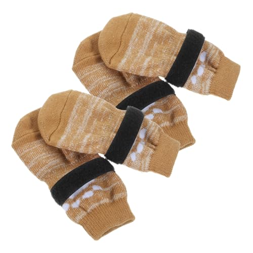 CIYODO Dog Socks 4pcs Paw Protectors for Dogs Paw Covers Dog Grip Socks Pet Slip Socks Soft Comfortable Warm Pet Accessories