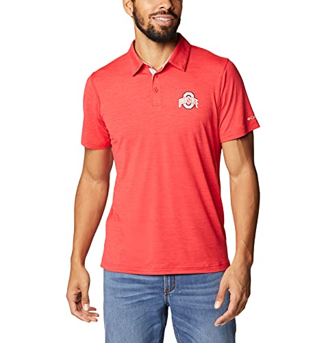 Polo Columbia Tech Trail homme rouge L - Vêtement de sport respirant active
