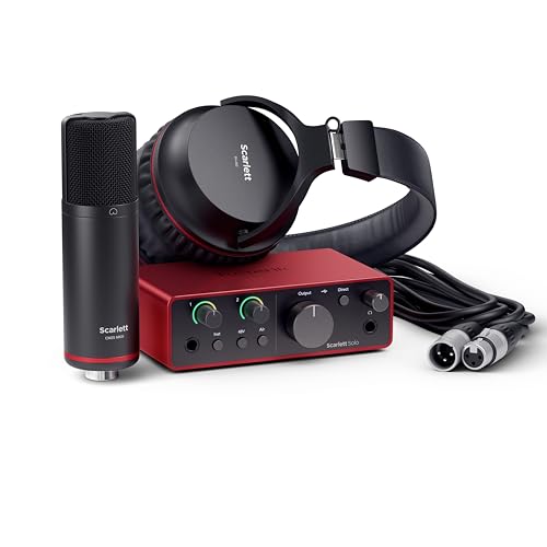 Focusrite Scarlett Solo Studio 4th Gen USB Audio...
