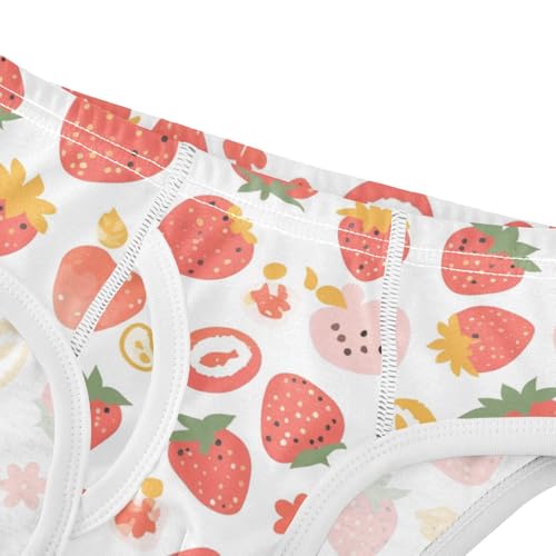 KLL Vector Strawberry Pattern Design Toddler Boy Soft Briefs Breathable Children Panties4