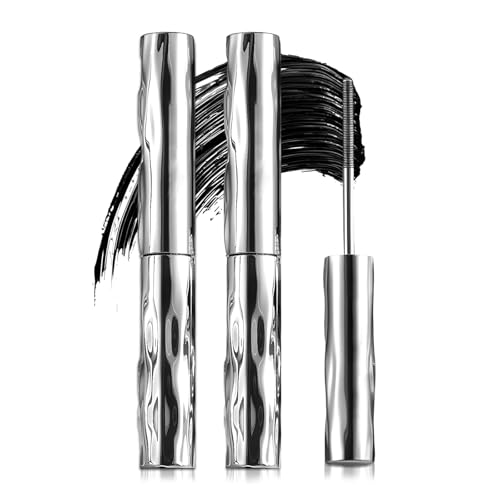 Lengthening & Curling Mascara, Steel Pipe Eyelash Primer, Waterproof Quick Drying Curling Mascara, Long-Lasting and Smudge-Free (2pcs)