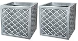 2 x Square Lazio Slate Grey 32