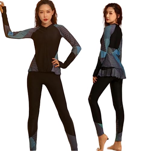 5Pcs/Set Women Burkini Swimsuits Modest Muslim Swimwear Long Sleeve Full Cover Top Swim Pants ​Bathing Suits