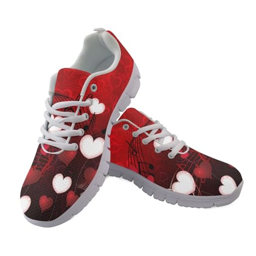 Baskets à lacets pour femme Amzbeauty - Chaussures de tennis légères et décontractées, pointure 36.5