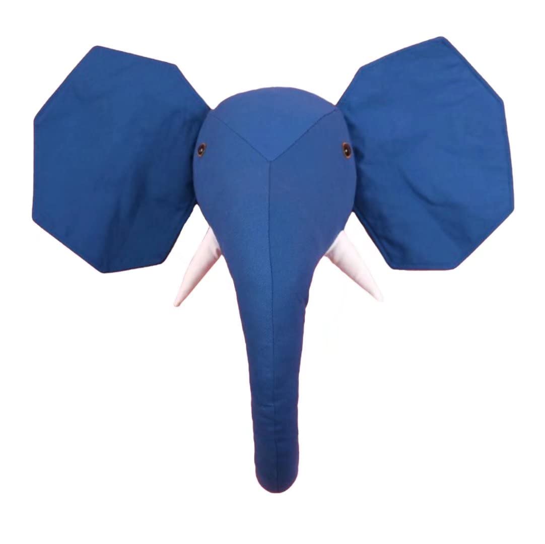 3D Wall Hanging, Canvas Animal Head Wall Decoration, Nursery Wall Decorations Wall Art Hanging Nursery Wall Door Pendant Toys for Boys, Girls, Kids Room