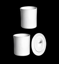 PTFE Beaker, 50~1000ml PTFE Material Chemical C2F4-Teflon Beaker, Acid and Alkali Resistant, Corrosion, High Temperature Resistant (with a Lid, 150mL Capacity)