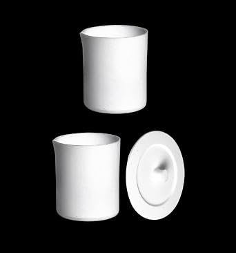 PTFE Beaker, 501000ml PTFE Material Chemical C2F4-Teflon Beaker, Acid and Alkali Resistant, Corrosion, High Temperature Resistant Without Lid, 50mL Capacity