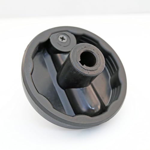 Volante de plástico de 80 mm con mango abatible 12x80 para tornos y maquinaria 4