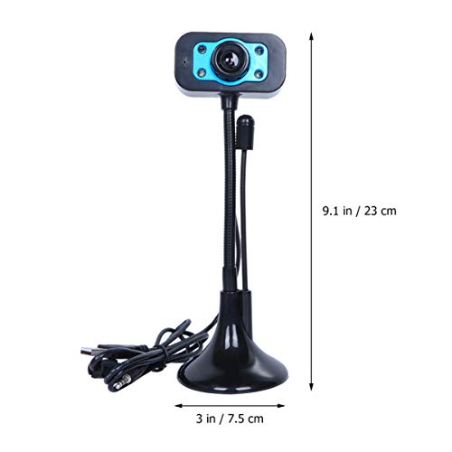 Lurrose Webcam Hd de Computador Com Suporte de Microfone Cí¢mera de Laptop Com Foco Automí¡tico Cí¢m
