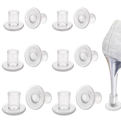 6 Pairs Stiletto Heel Protectors 3 Sizes High Heel Protectors for Outdoor Wedding Event Formal Occasions Stop Sinking at Grass/Gravel/Bricks and Cracks (S M L)