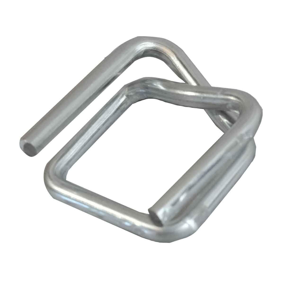 Tecplast Lot de Boucles BC pour Feuillard de cerclage - Qualité PRO - Boucles autobloquantes en acier galvanisé