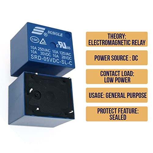 Relais de puissance 12VDC SRD-12VDC-SL-C pour automatiser l'éclairage de la maison connectée - 3