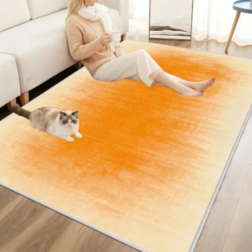 Alfombra pasillo lavable de 80 x 240 cm amarilla para evitar caídas y manchas 6