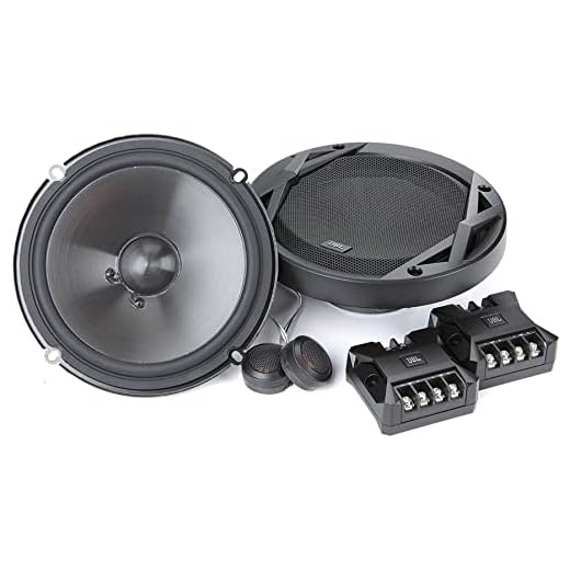 JBL Club 6500C 2-vägs billjudsystem – 180 watt komponenter bil högtalare boxning set med 16 cm plus en installation bilhögtalare, Silk Dome diskant och frekvent mjuk