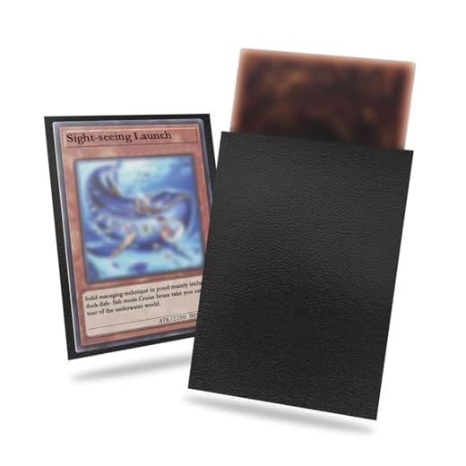 Black Yu-gi-oh Card Sleeve 200 Pack, Japanese Small Card Sleeves Photocard Sleeves 62x89mm, Back Textured Perfect Shuffling, Protect Your Japanese Sized Trading Cards Kpop Photocard Never Tear