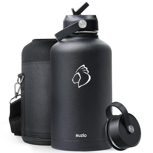 BUZIO 1900ml Insulated Water Bottle Stainless Steel, (Cold for 48...