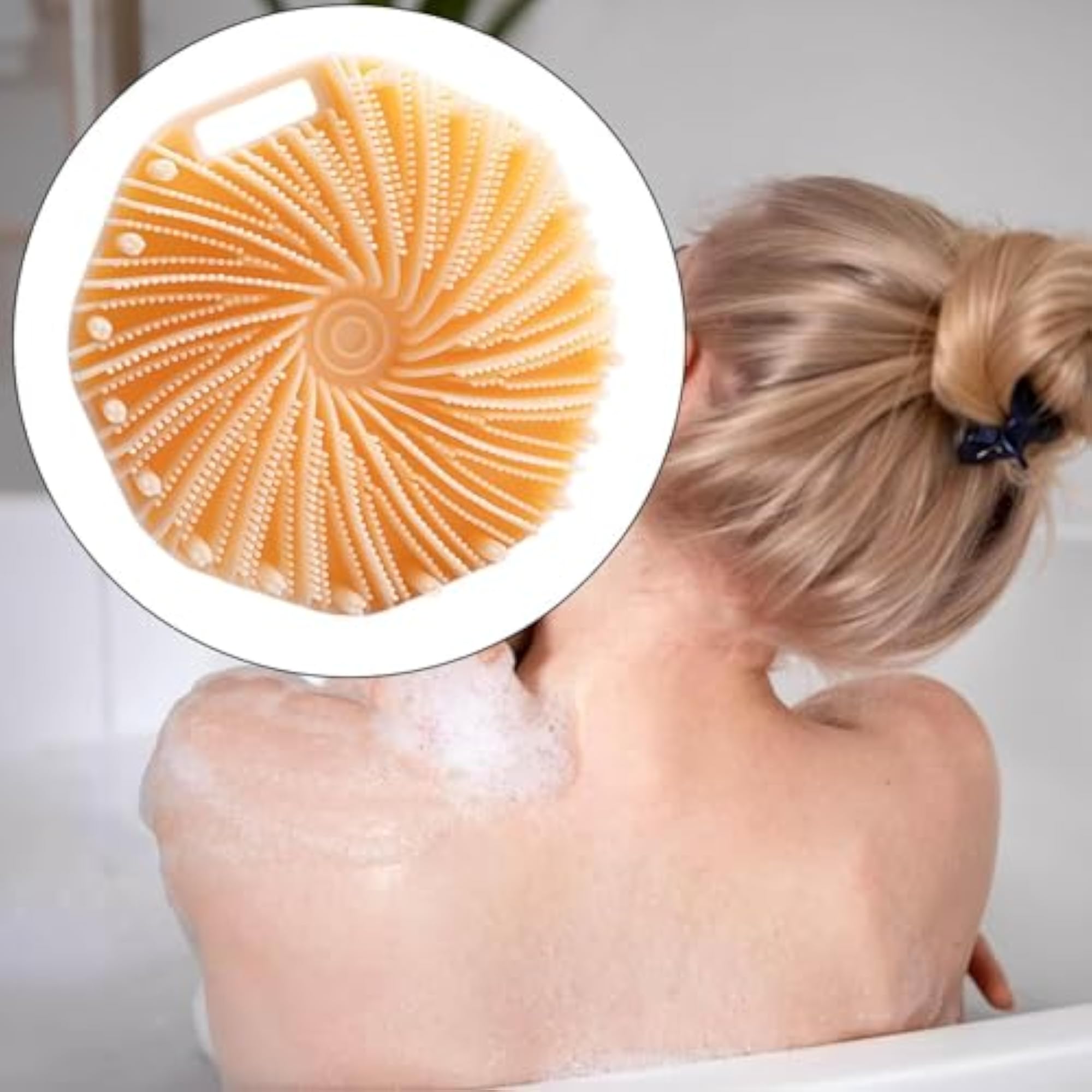 Silicone Bath Brush Convenient Exfoliating Shower