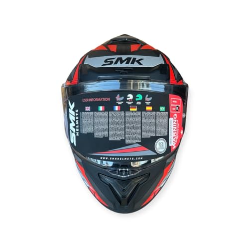 Image of SMK Typhoon Rival Full Face Dual Visor Helmet, Dual Spoiler, ISI DOT ECE 22.06 Certified