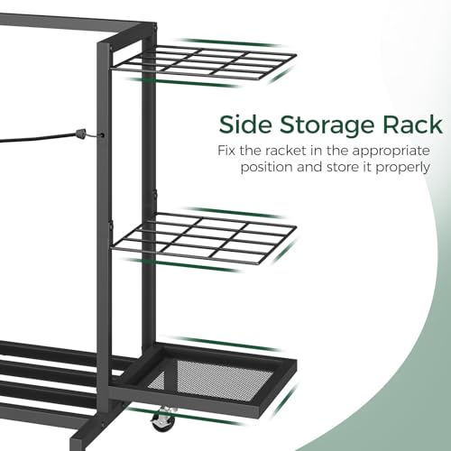 golf bag organizer for garage golf bag storage stand fits 2 golf bags freestanding golf club holder for garage shed home basement other golfing equipment accessories black bebk17501