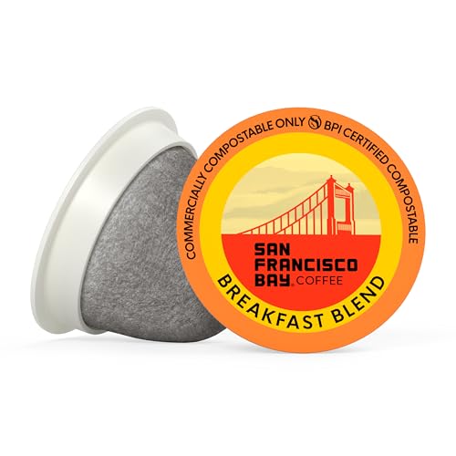 Image of San Francisco Bay K-Cup Coffee Pods, Breakfast Blend (80 ct), Medium Roast, Commercially Compostable Single-Serve Coffee Pods
