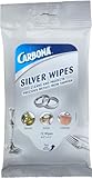 Carbona Silver Wipes | Metal Cleaner & Polish | 12 Wipes, 1 Pack