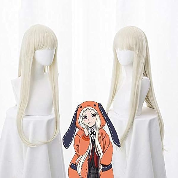 BONOCO 2019 Nieuwe Anime Kakegurui Compulsieve Gokker Runa Yomozuki Cosplay Kostuum Runa Yomozuki Cosplay Wig Wig Cap