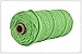 3mm 100% cotone Macrame Cord Corda colorata Corda intrecciata Macrame String fai da te Tessili per la casa Matrimonio Arazzo decorativo Art 100m-verde erba