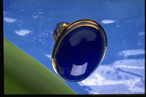 504091 14K Gold Ring With Lapis Lazuli A4 Photo Poster Print 10x8