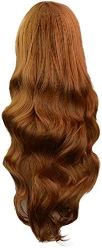 Rbenxia Long Curly Cosplay Wig Heat Resistant Spiral Anime Costume Wavy