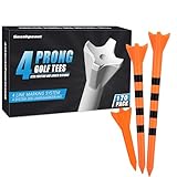 Goashpeaot Pro Golf Tees 170 Pack– 4-Prong Reduces Side Spin & Low Friction | 3 Sizes Pack (3¼