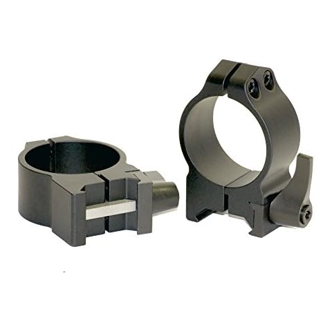 WARNE 214LM Maxima Quick Detach Scope Rings, Sintered Steel, Vertical Split, 30 mm, Medium Matte Cover