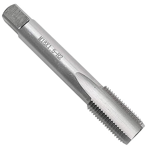 KMIAN TOOLS 18mm X 1.5 Metric HSS Right Hand Machine Tap, Plug Tap, Right Hand Thread Tap M18 X 1.5mm