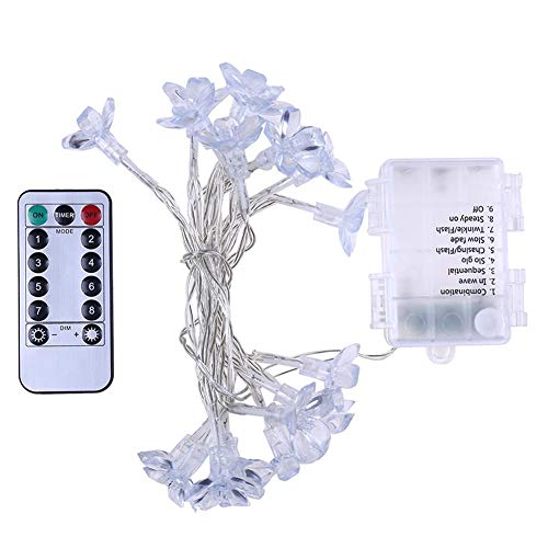 Preisvergleich Produktbild Boquite Lichterkette, LED-Kette, LED-Pflaumenblüten-Schnur-Licht-Lampen, die Weihnachtsfest-Dekoration mit Fernbedienung heiraten(Warmweiß)