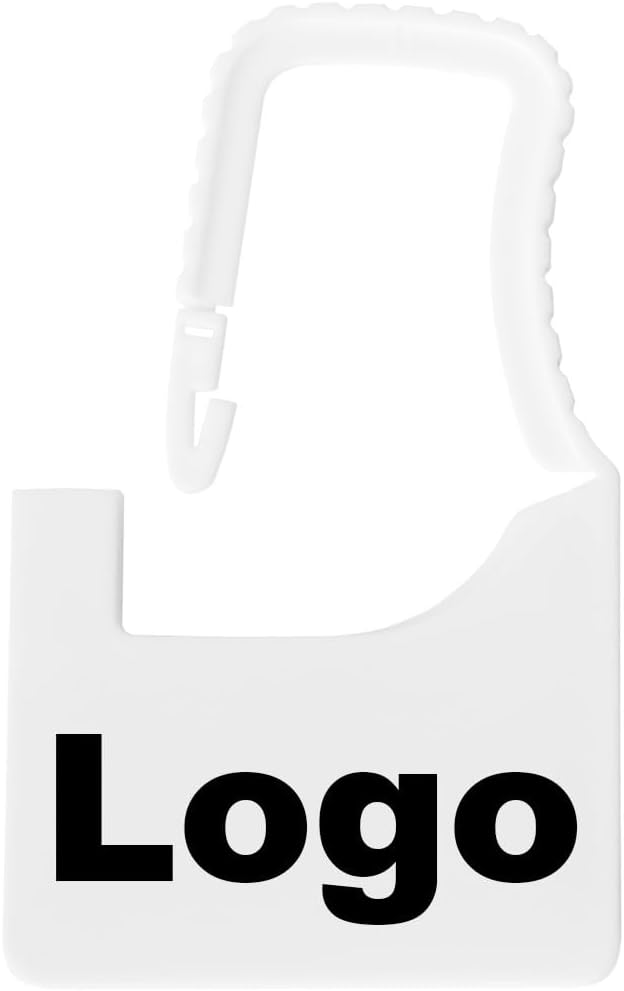 100pcs Custom Plastic Padlock Tags Disposable Security Seals Tamper Proof Safety Label for Boutique Medical Clothes Shoes Bags