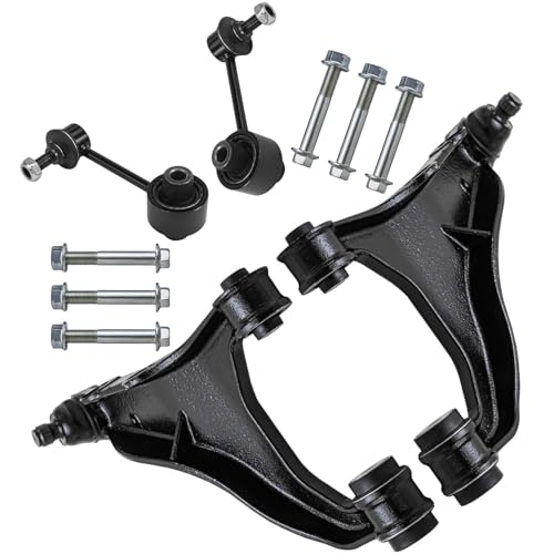 Detroit Axle - Rear Upper Control Arms w/Ball Joints Sway Bar End Links Replacement for Subaru Forester XV Crosstrek - 4pc Set