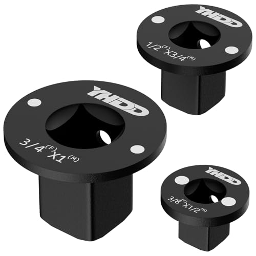 Set di Adattatori per Bussole a Impatto a Basso Profilo, da 1 a 3/4, da 3/4 a 1/2, da 1/2 a 3/8, da 3/8 a 1/4 - Design Magnetico, Compatibile con Bussole/Chiavi/Trapani a Batteria - 3 Pezzi