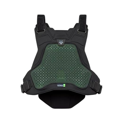 Fox Racing Airframe Motocross Dirt Bike petto e paraschiena, nero, L/XL