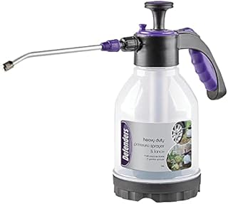 Defenders STV033 Heavy Duty Pressure Sprayer & Lance - 1.5L (garden use with weed killer, pesticides, fertisliser. Use in home for watering/misting plants and cleaning)
