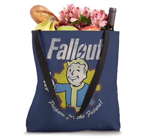 Bolso tipo tote Fallout Video Game 'Prepare for the Future' con diseño de Vault Boy miniatura 4