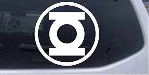 Rad Dezigns Green Lantern Sci Fi Car or Truck Window Laptop Decal Sticker - White 3in X 3in