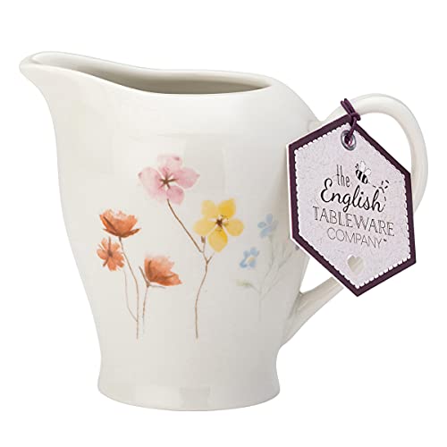 English Tableware Co. - Jarra de crema con flores prensadas