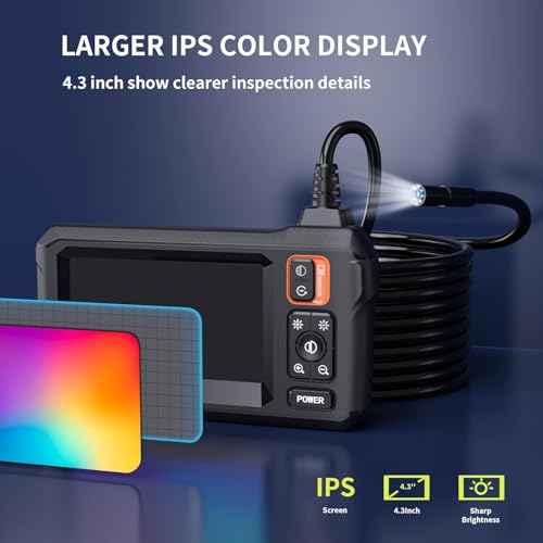 Image of Daxiongmao Endoscope Camera with Light, 1080P HD Borescope, IP67 Waterproof Snake Camera - Ideal for Inspecting Walls, Vents, Automotive Engines, Pipes - A Great Gift Tool for Men (16.5ft)