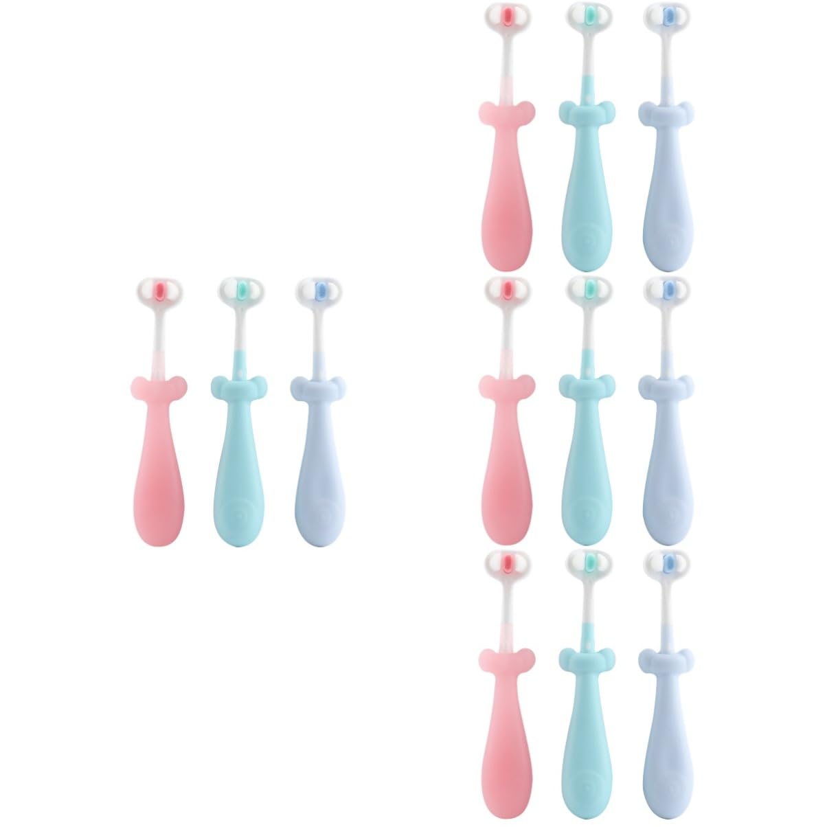 Cepillo De Dientes De Cerda Cepillo De Dientes Infantil Para Bebé Cepillo Dientes Cepillo De Dientes Para Cepillo De Dientes Páginas 3 Piezas X 4