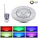 Produktbild SCYDAO LED-Unterwasserpool-Licht, 12W / 18W / 24W 12V Wand Befestigter Wasserdicht IP68 Inground Pool Licht Mit Fernbedienung Submersible Teich Licht Für Pool Pond,12V / 24W