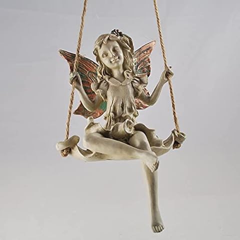 Forest Fairy - Hanging Swing with Crossed Leg Garden or Home Decoration Cover